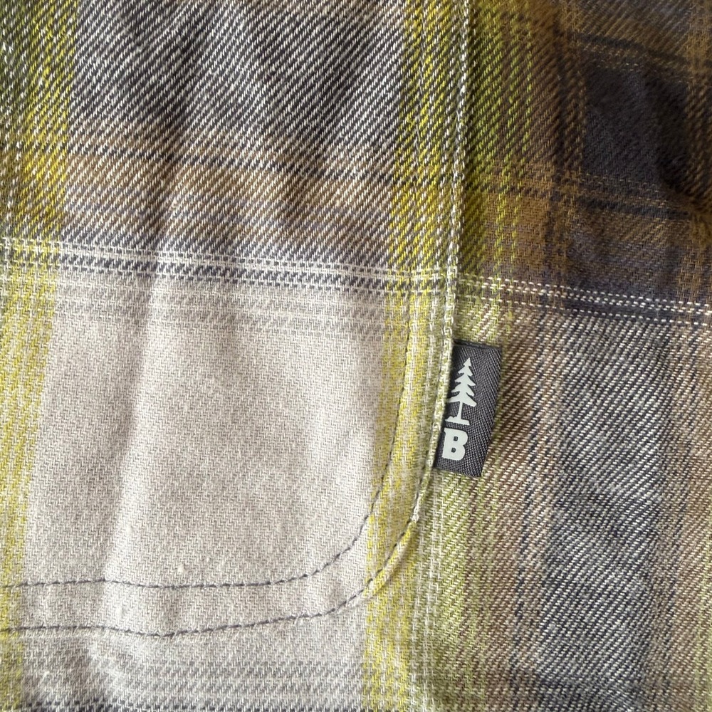 Bass Outdoor Mens Flannel Shirt Plaid Button Up Long Sleeve BFlex XL - Picture 4 of 9